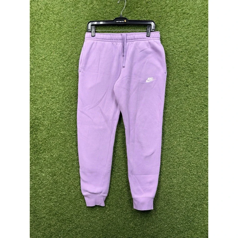 Nike Sweatpants Womens XL Pink Fleece Joggers Elastic Waist Lounge Wear Pants